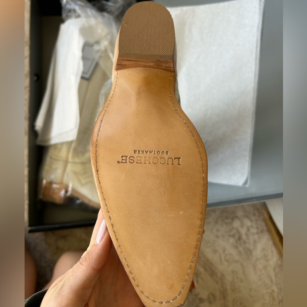 NWT - Lucchese Priscilla Cream - Picture 8 of 9